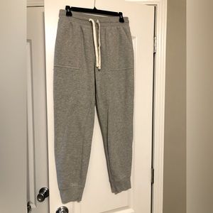 Light grey cotton blend joggers by Gap. Small. Drawstring waist.